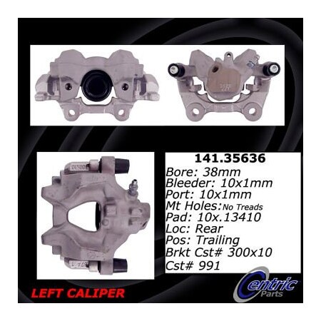 Centric Semi-Loaded Brake Caliper, Parts, 141.35636 141.35636